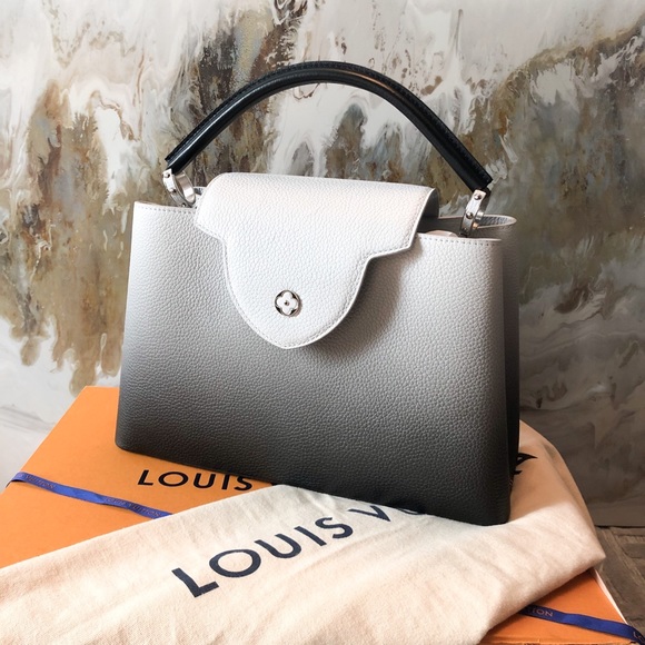 Rare Louis Vuitton Ombré Capucines MM Leather Bag - Picture 3 of 9